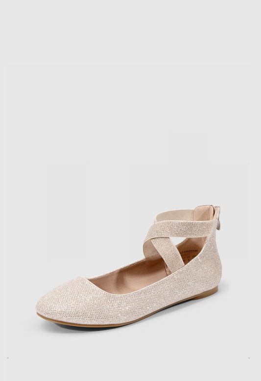 Women's Comfortable Fashion Elastic Ankle Straps Flats Shoes