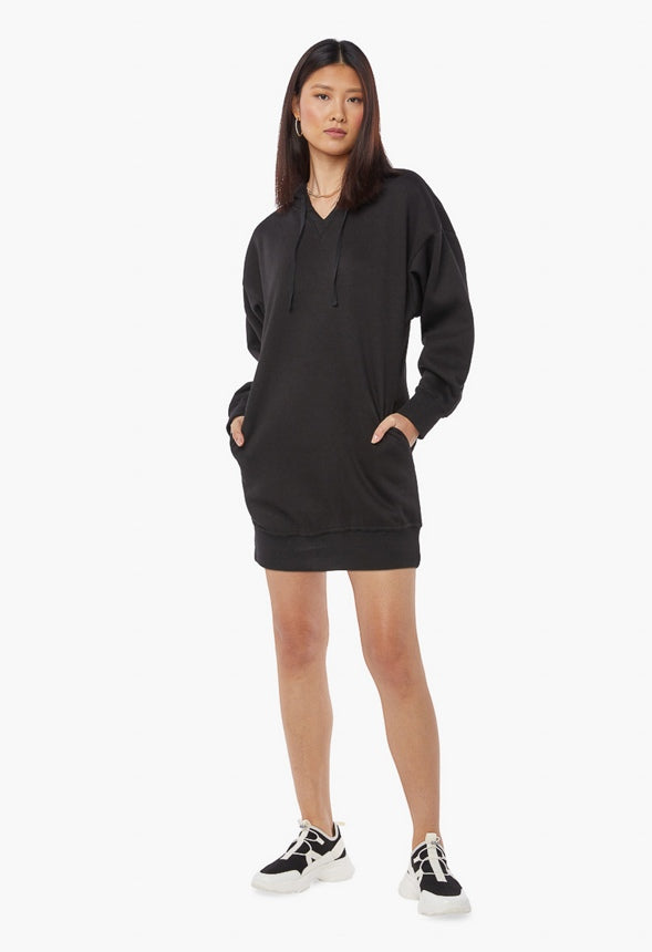 Sweatshirt Hoodie Dress Black Caviar