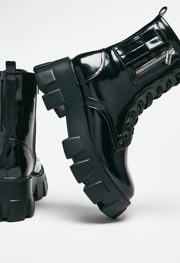 Reverie Combat Boot Black