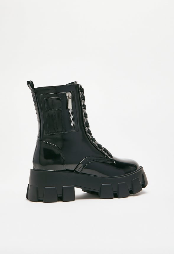 Reverie Combat Boot Black