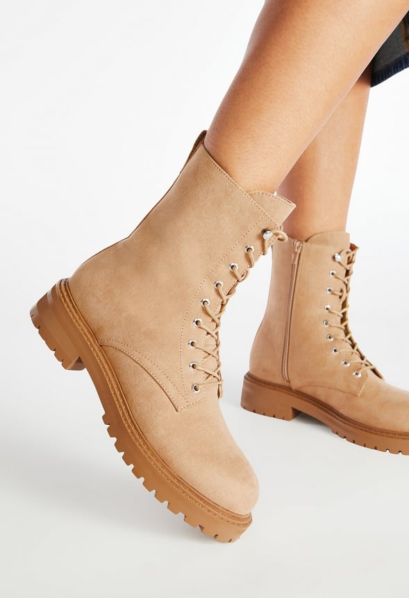 Briar Lace Up Ankle Boot Sand