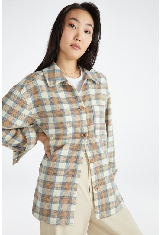 Plaid Shacket Kentucky Blue Multi Plaid