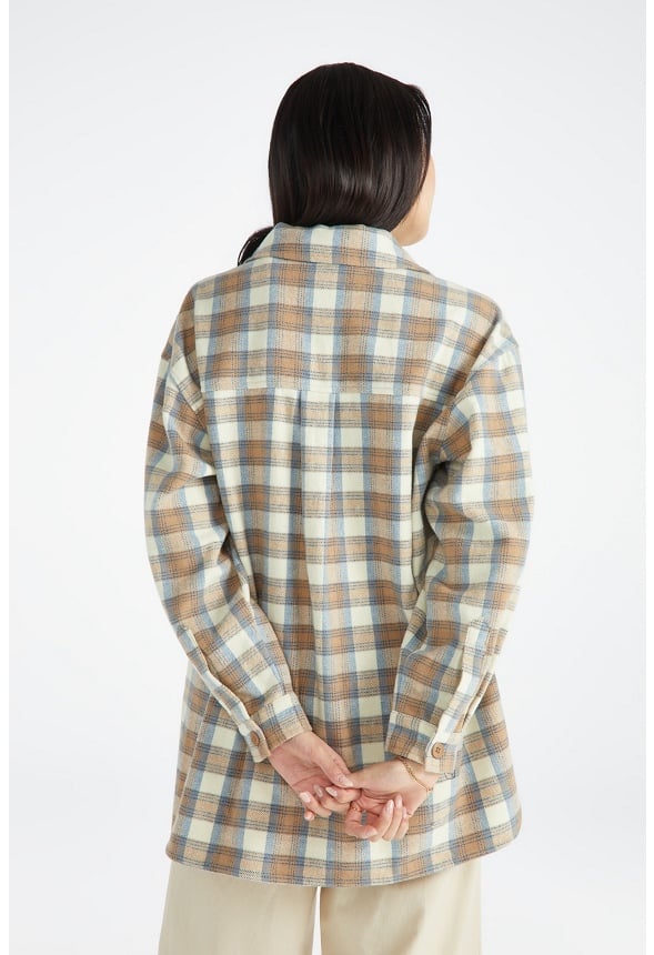 Plaid Shacket Kentucky Blue Multi Plaid