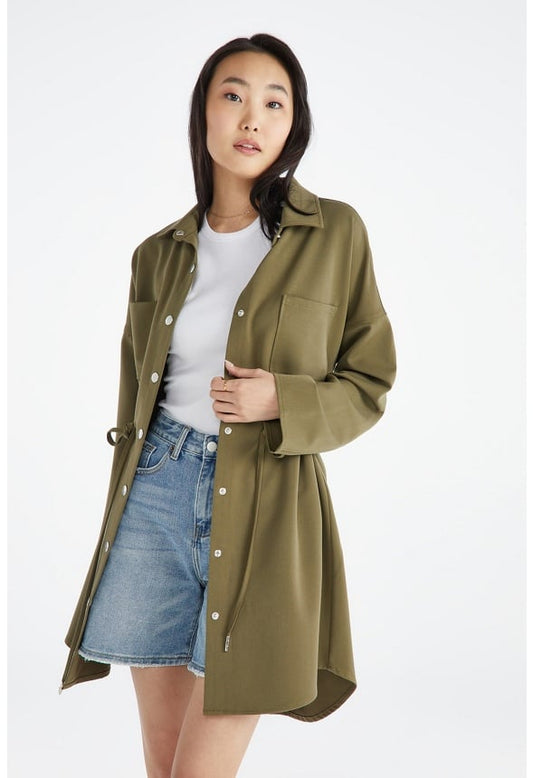 Utility Jacket Dress Burnt Olive