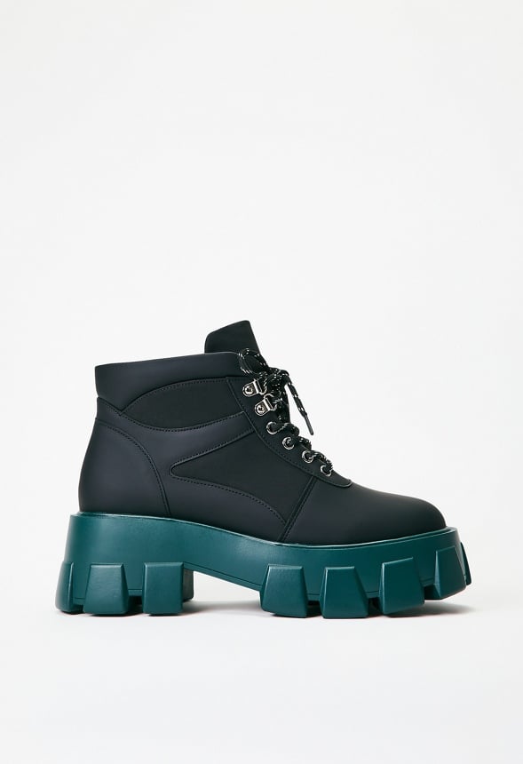 Sylvie Lug Sole Ankle Boot Black