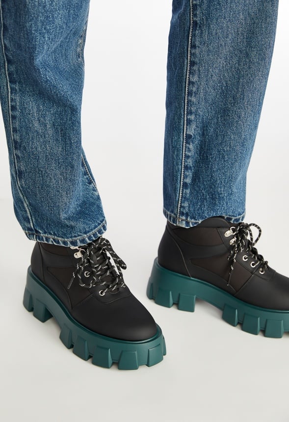 Sylvie Lug Sole Ankle Boot Black