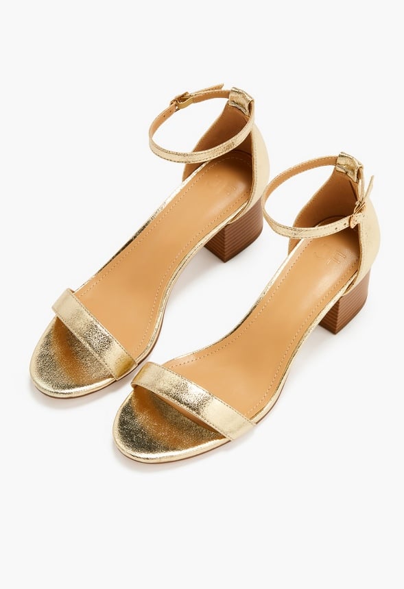 Noura Heeled Sandal Gold