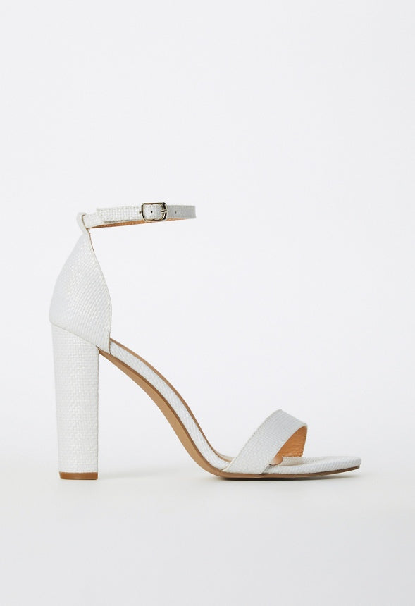 Lorelai Block Heeled Sandal Bright White
