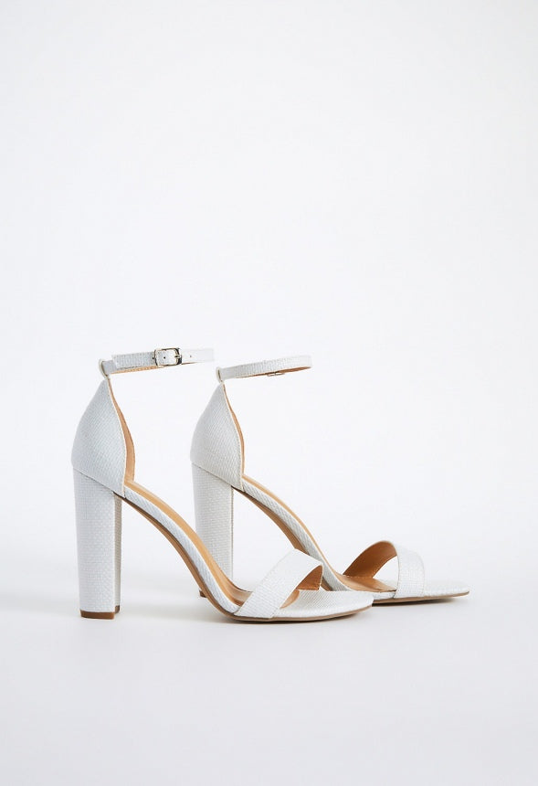 Lorelai Block Heeled Sandal Bright White