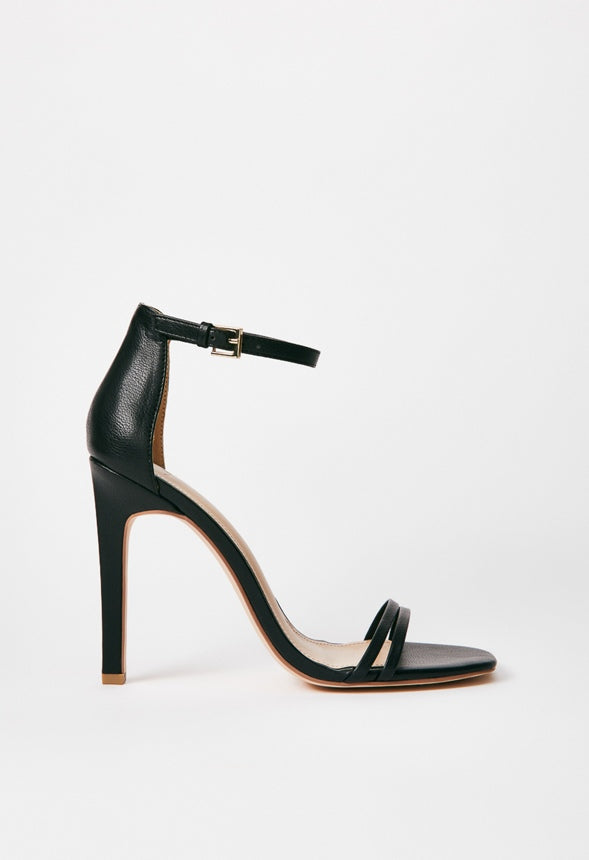 No Time To Waste Stiletto Heeled Sandal Black