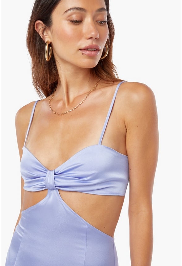 Cutout Midi Dress Easter Egg Lavender
