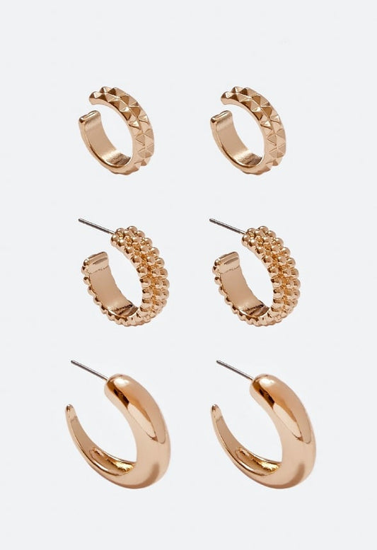Luisa Boho Hoop Multipack Gold
