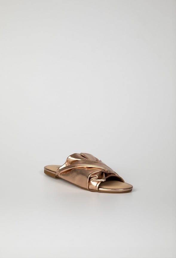 Zenda Bow Detail Slider Gold
