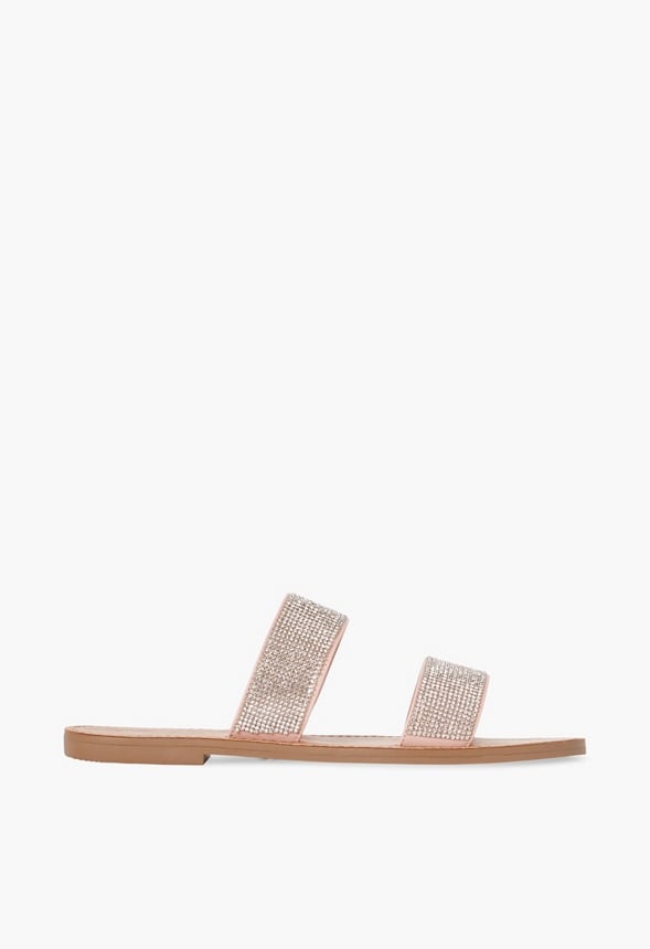 Cass Flat Sandal Rhinestone