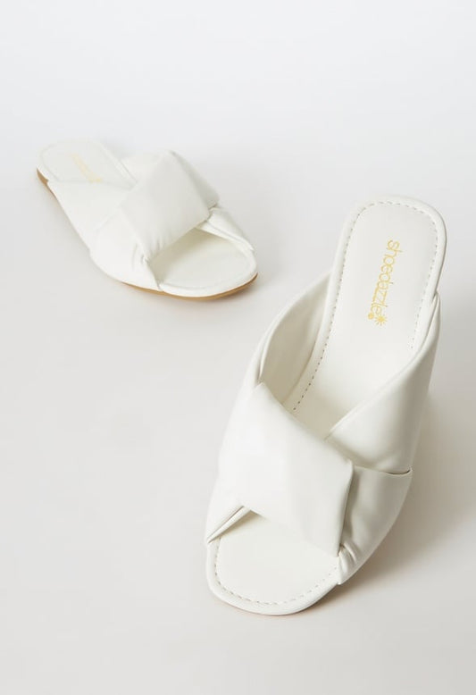 Tessa Slide Sandal Bright White