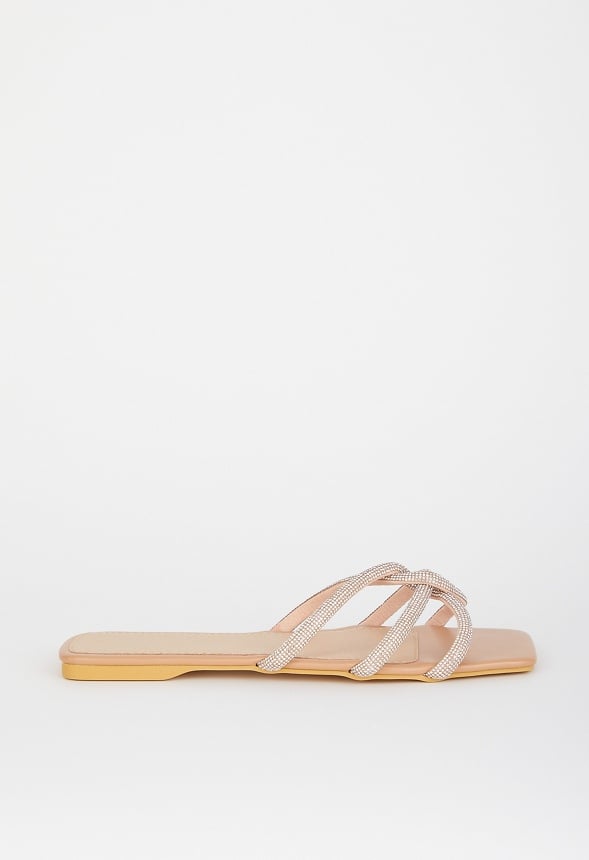 Jen Flat Sandal Silver