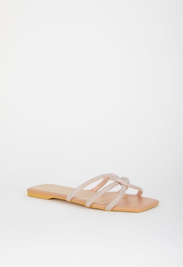Jen Flat Sandal Silver