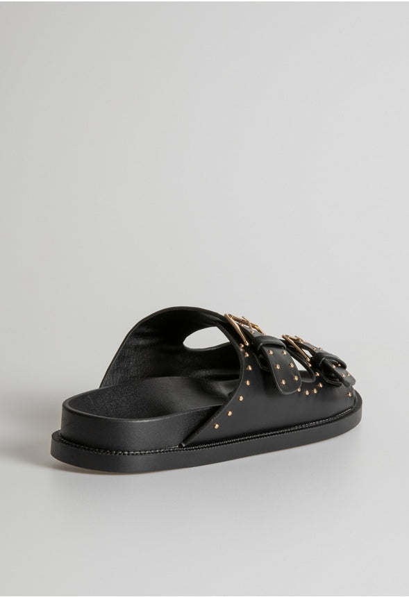Antonia Flat Sandal Black
