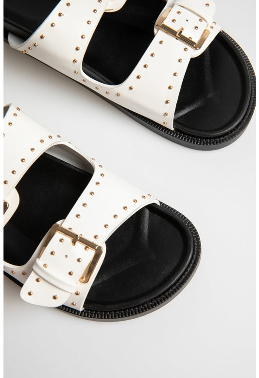 Antonia Flat Sandal White