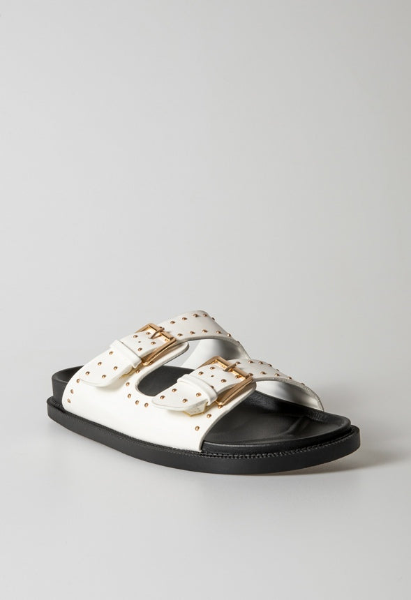 Antonia Flat Sandal White
