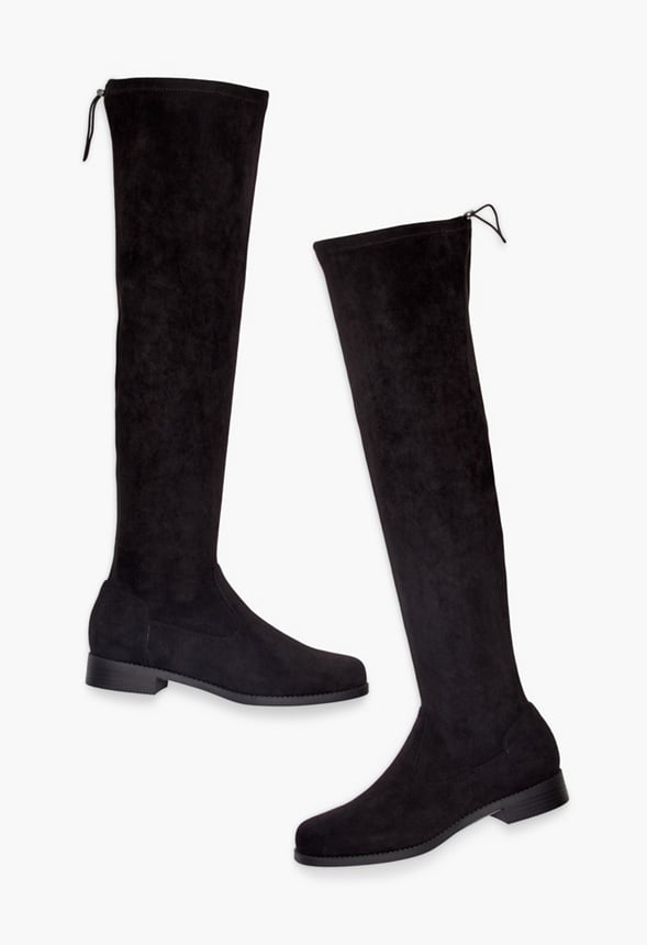 Reena Over-The-Knee Flat Boot Black