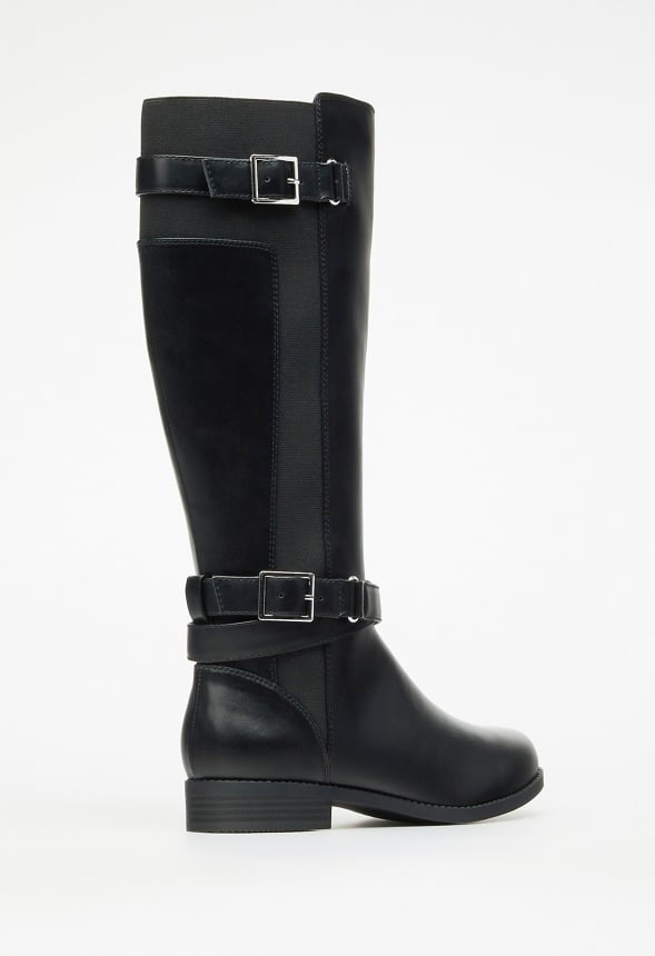 Valerie Flat Boot Black