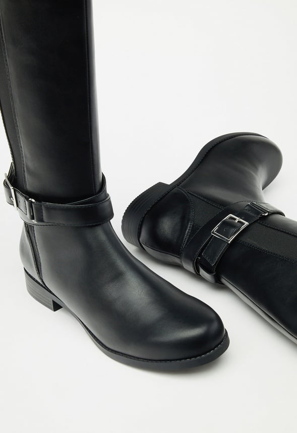 Valerie Flat Boot Black