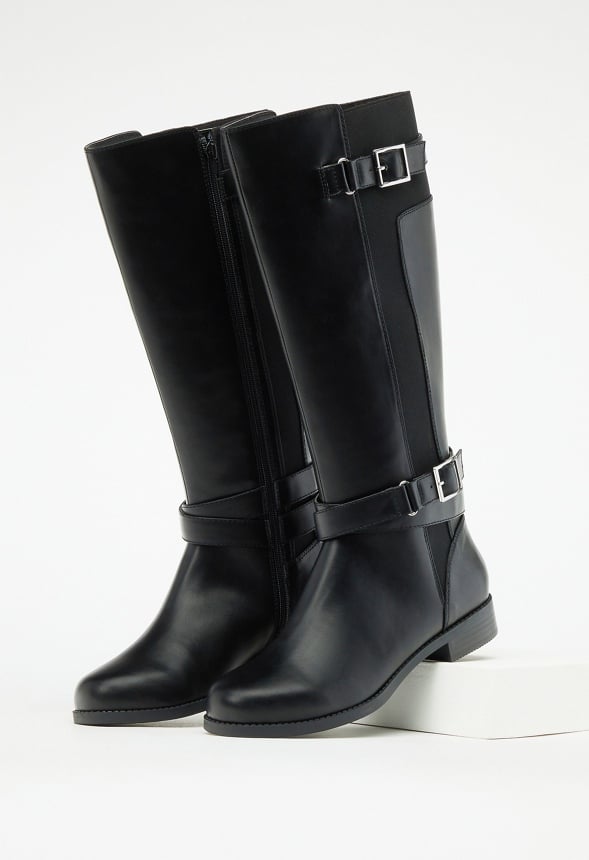 Valerie Flat Boot Black