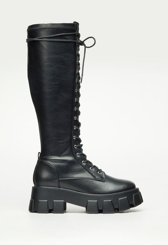Vienna Flat Boot Black