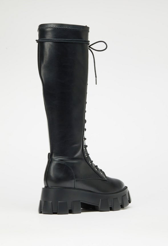 Vienna Flat Boot Black