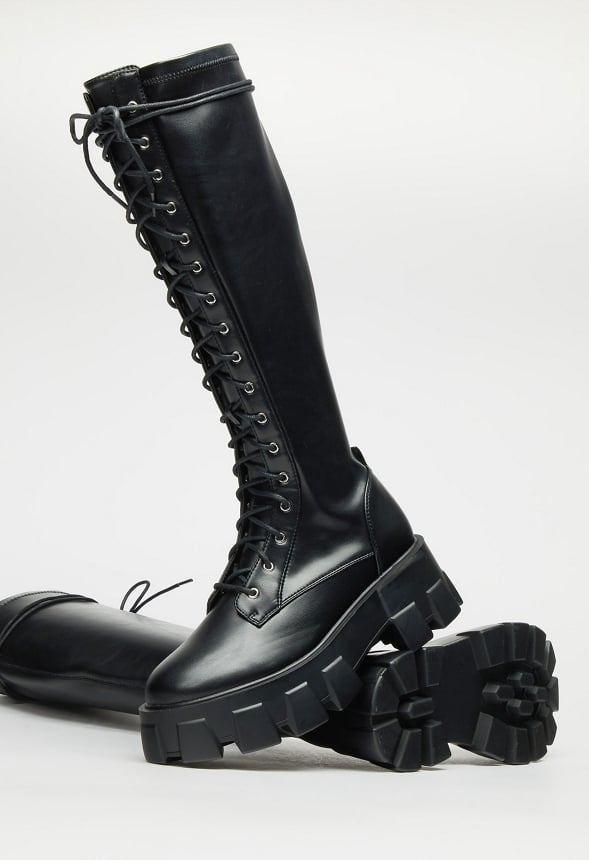 Vienna Flat Boot Black