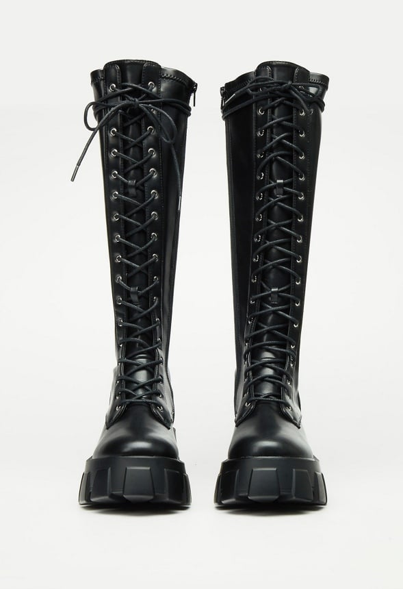 Vienna Flat Boot Black