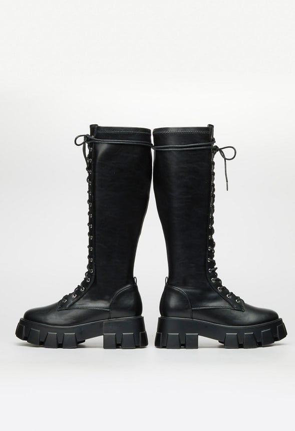 Vienna Flat Boot Black