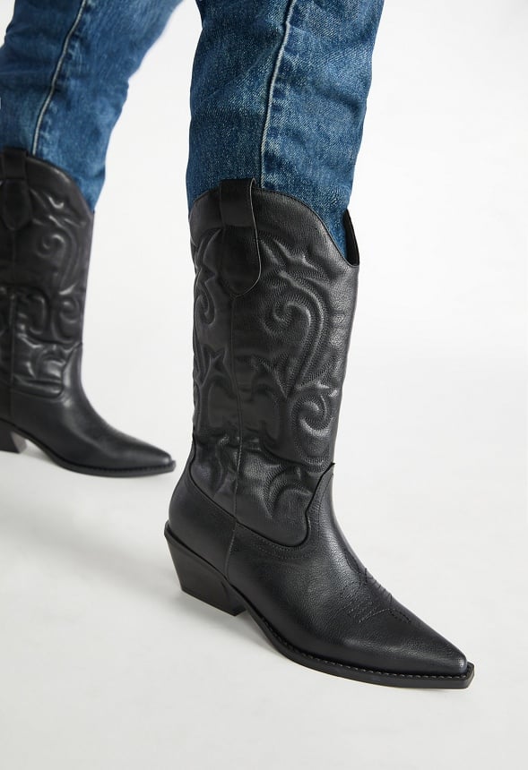 Addie Western Boot Black