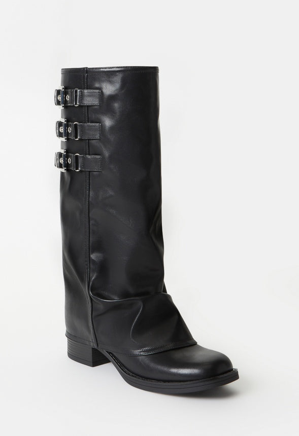 Robbie Flat Boot Black