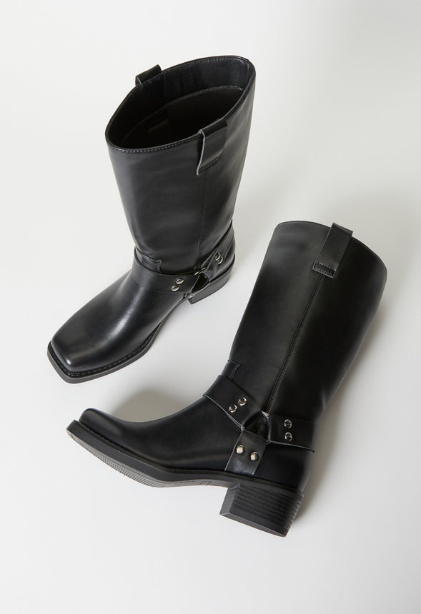 Braxton Flat Boot Black