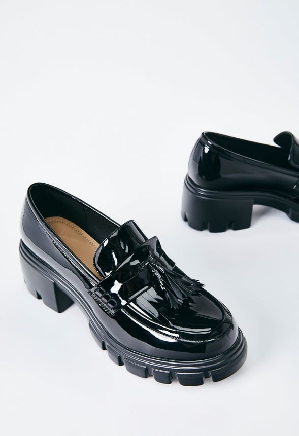 Sofia Heeled Loafer Black