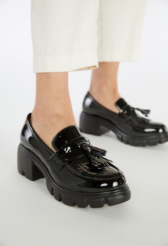 Sofia Heeled Loafer Black