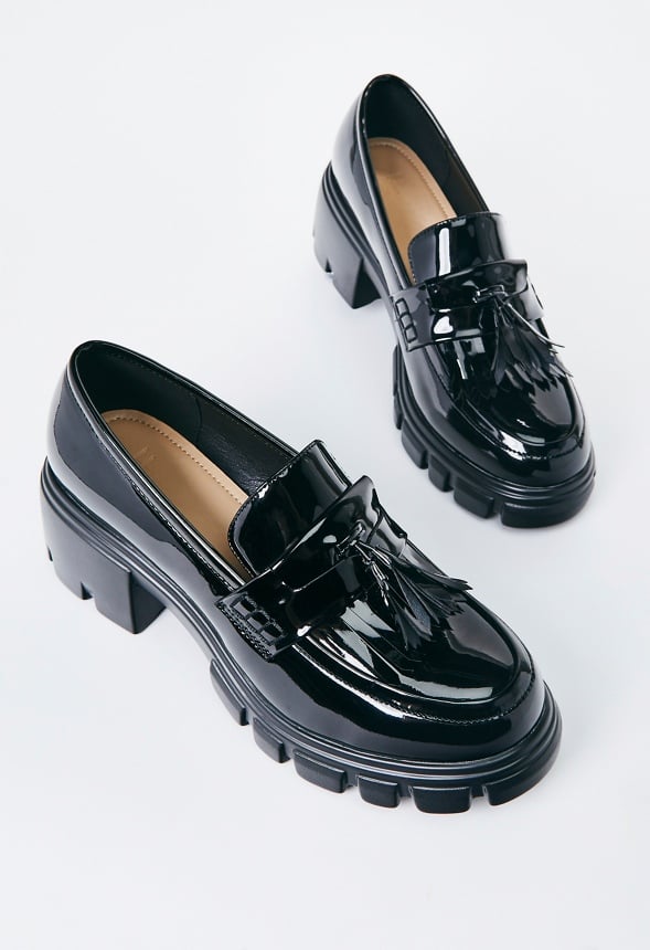 Sofia Heeled Loafer Black