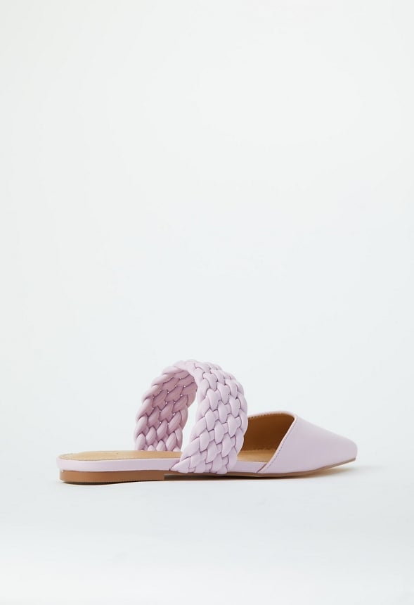 Alanis Pointed Toe Flat Lilac Snow