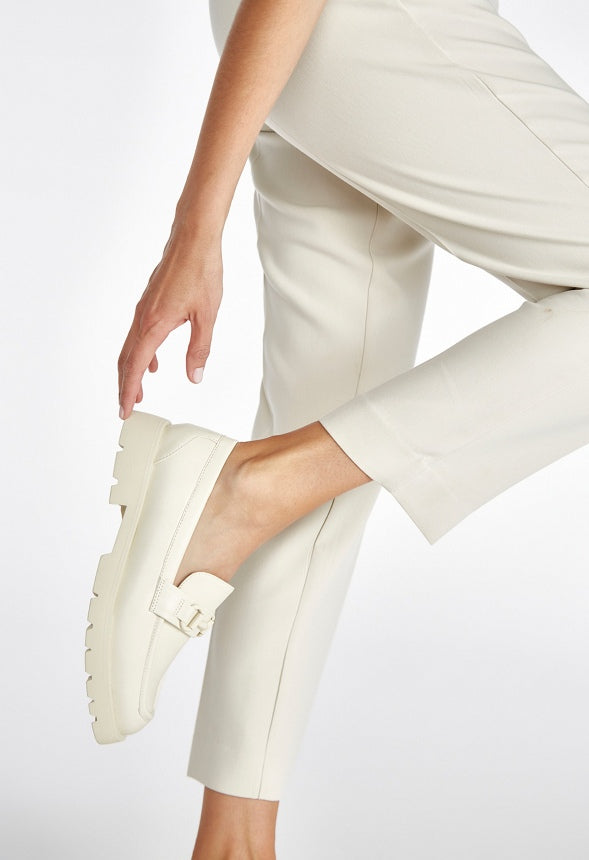 Frankie Flat Loafer Birch White