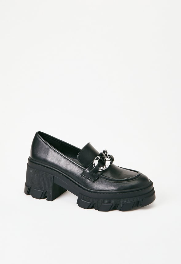 Drew Lug Sole Loafer Black