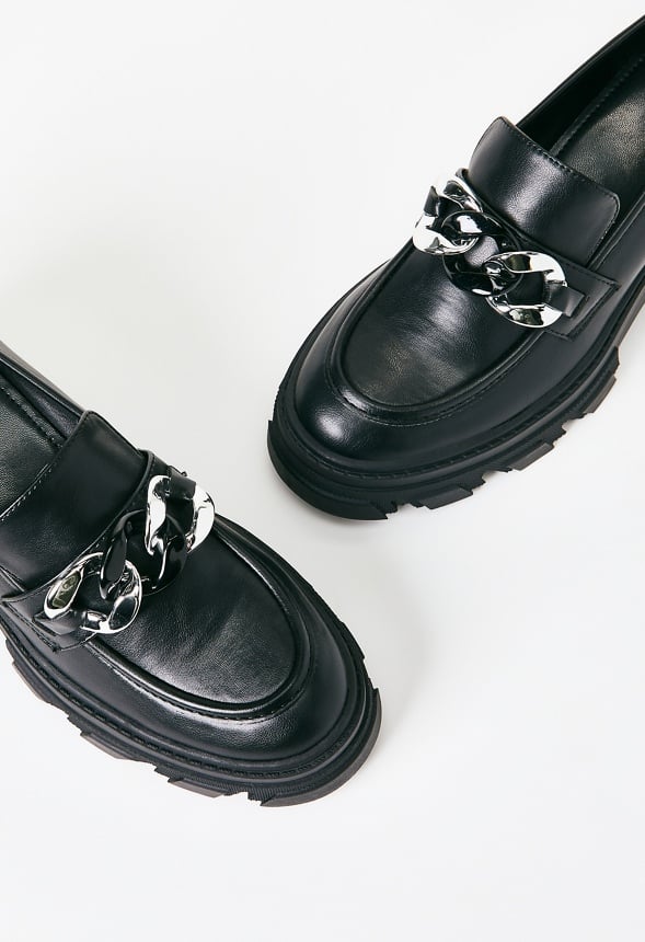 Drew Lug Sole Loafer Black