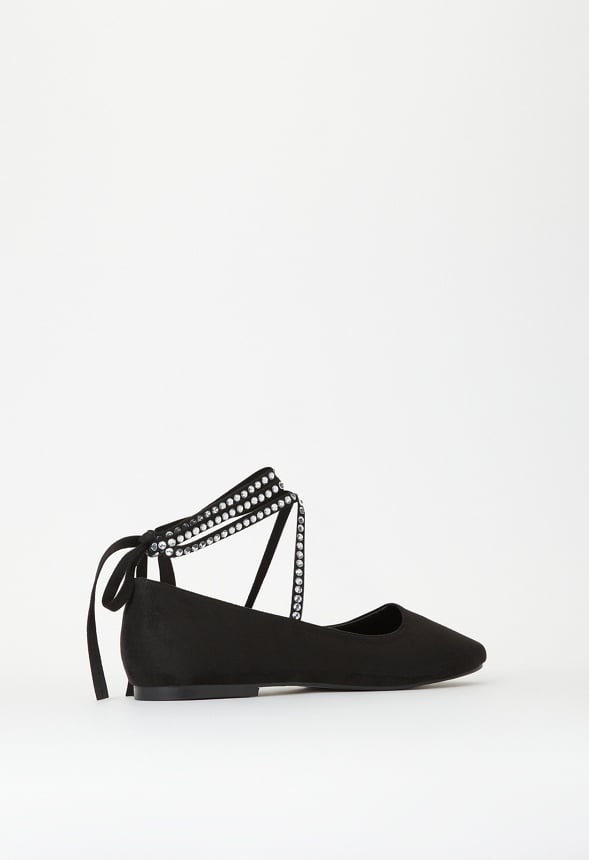 Jaci Ankle Strap Flat Black
