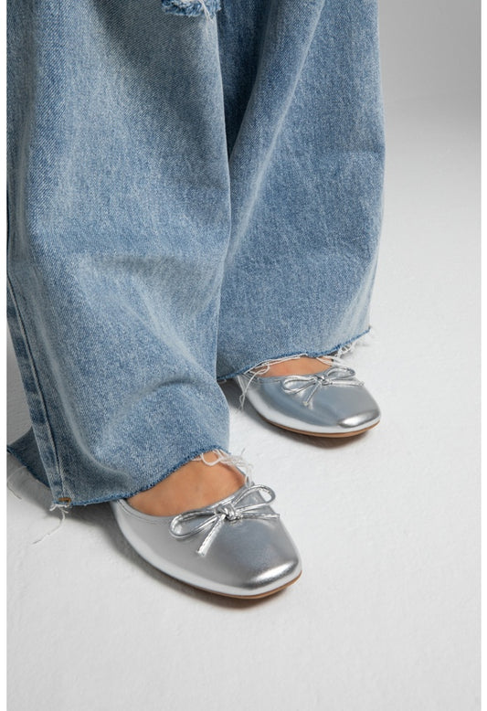 Luciana Ballet Flat Silver
