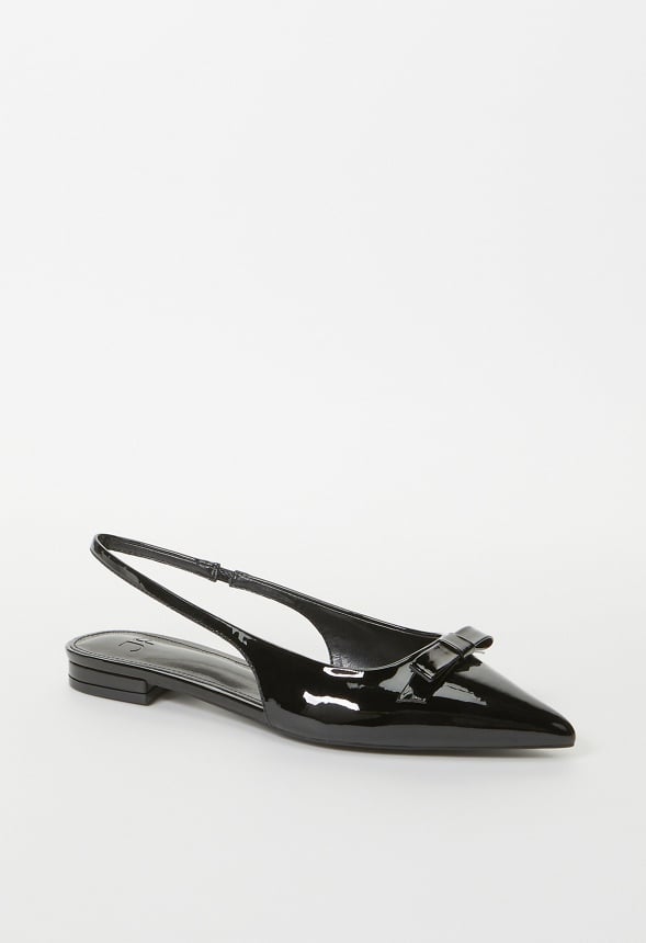 Naella Slingback Flat Black