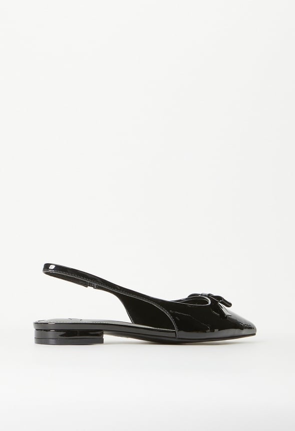 Naella Slingback Flat Black