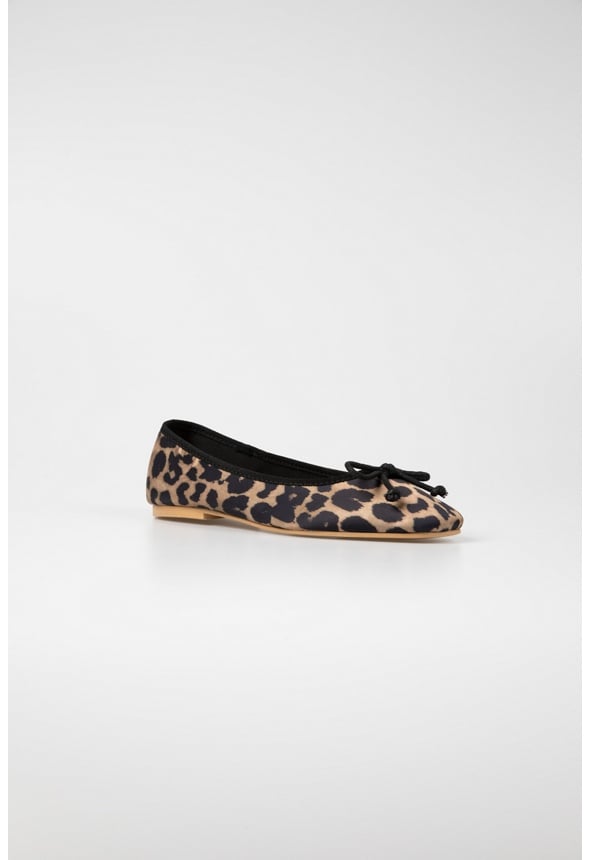Harriet Ballet Flat Leopard Print