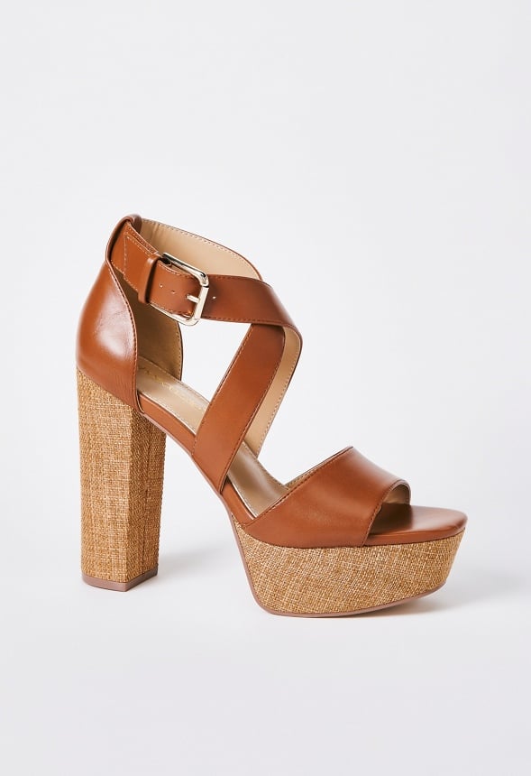 Sereia Heeled Sandal French Oak/ Light Brown