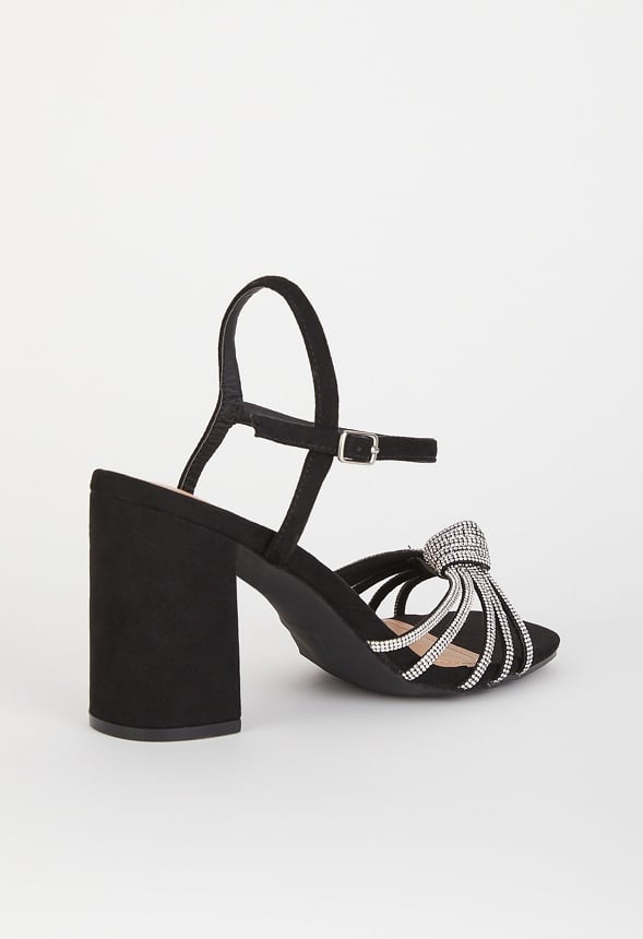 Lara Block Heeled Sandal Black